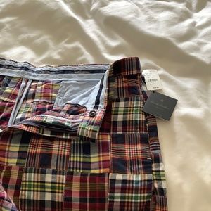 Brooks Brothers madras plaid shorts